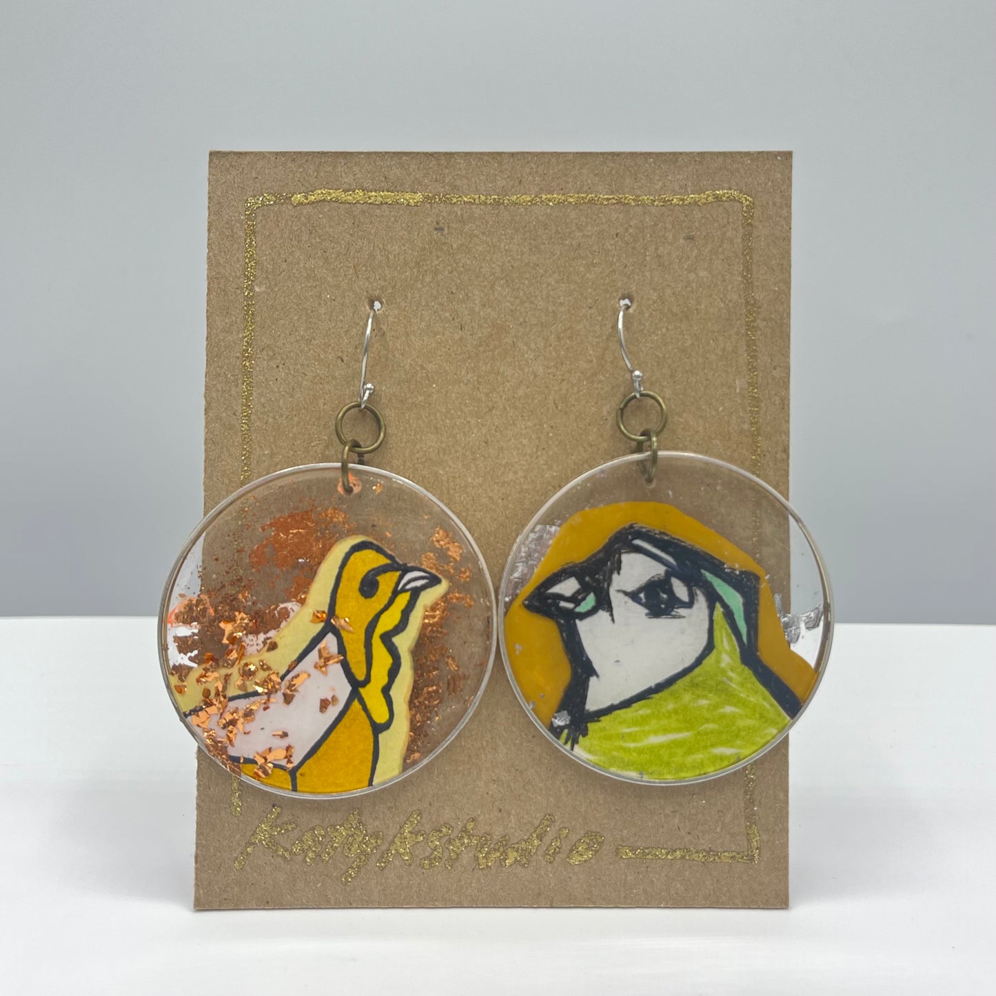 Ink Portrait earrings