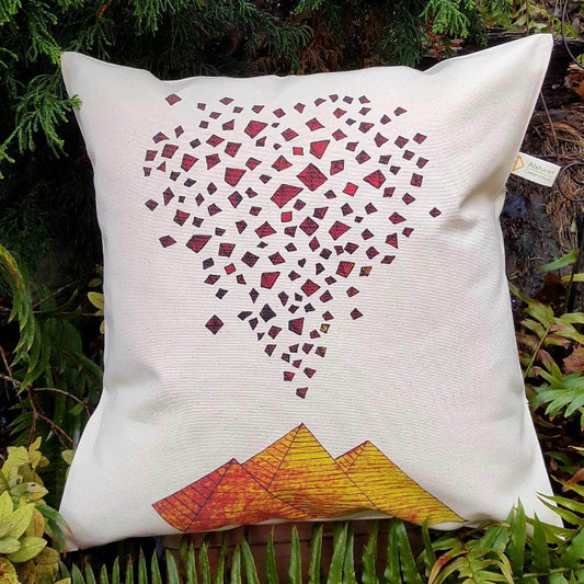 Pyramid Love Canvas Pillow Case