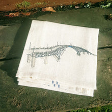 Load image into Gallery viewer, Ross Island Bridge Portland Oregon Kitchen Towel
