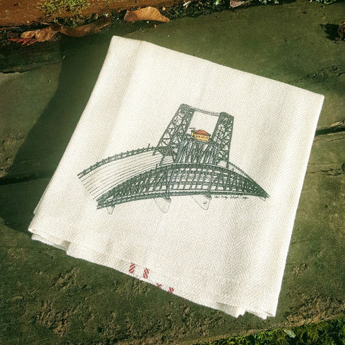 Steel Bridge Portland Oregon Kitchen Towel