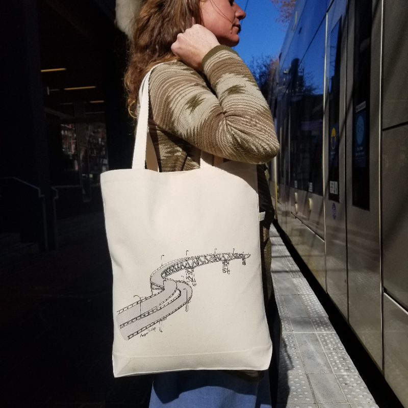 Marquam Bridge Canvas Shoulder Bag