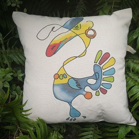 Toucan Canvas Pillow Case