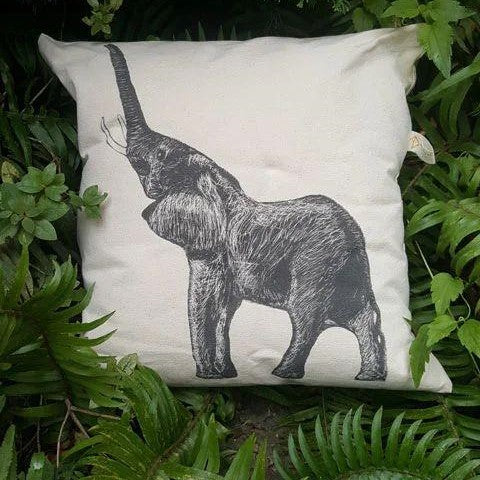 African Elephant Canvas Pillow Case