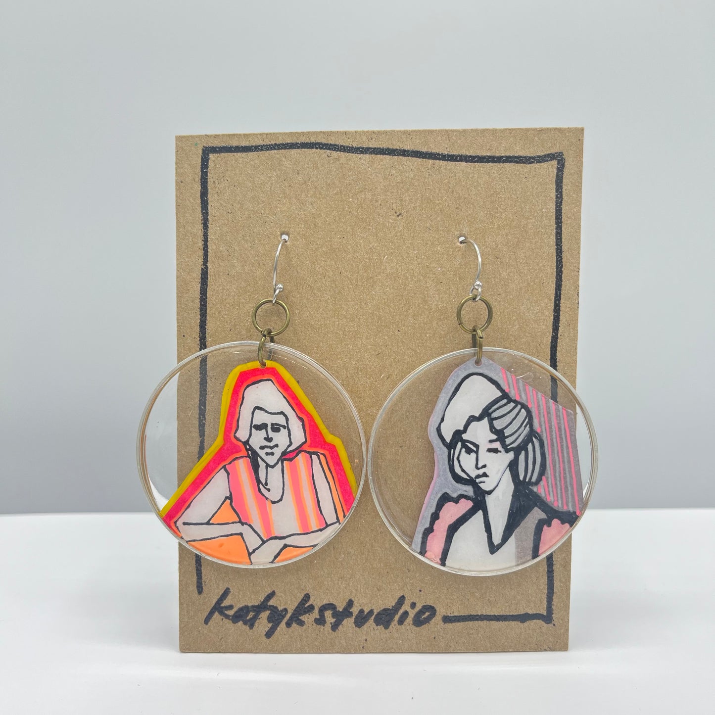 Ink Portrait earrings