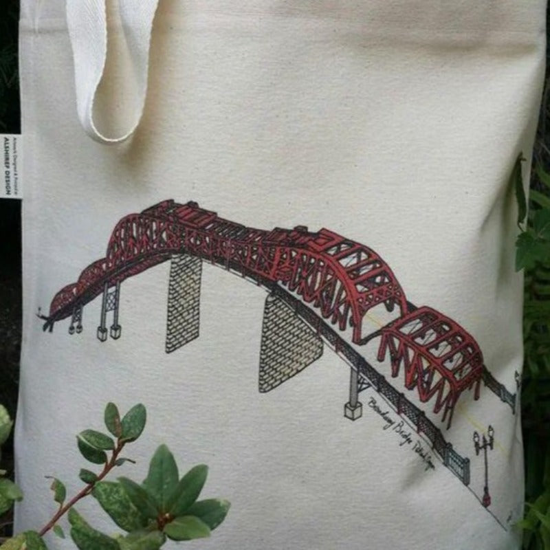 Broadway Bridge Portland Oregon Canvas Shoulder Bag