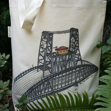 Load image into Gallery viewer, Steel Bridge Portland Oregon Canvas Shoulder Bag
