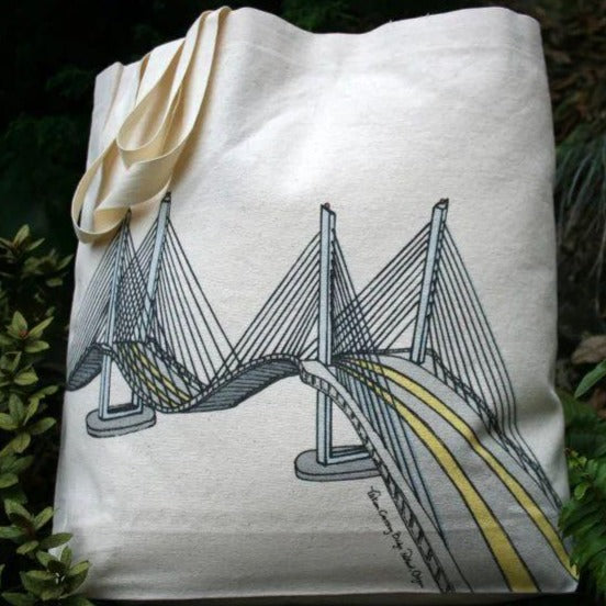 Tilikum Crossing Bridge of the People Portland Oregon Canvas Shoulder Bag