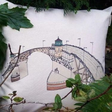 Burnside Bridge Canvas Pillow Case