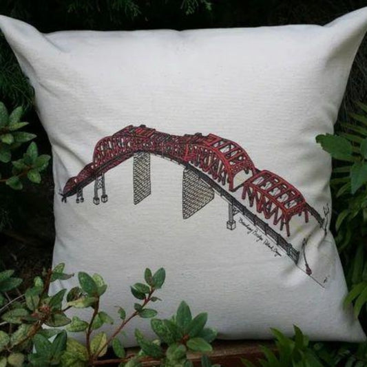 Broadway Bridge Portland Oregon Canvas Pillow Case