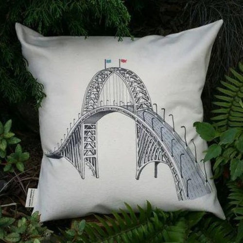 Fremont Bridge Portland Oregon Canvas Pillow Case
