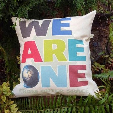 We Are One From Outer Space Canvas Pillow Case